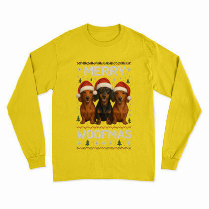 Merry Woofmas Sweatshirt – Dackel Weihnachtsmotiv-Sweatshirt-True Insights