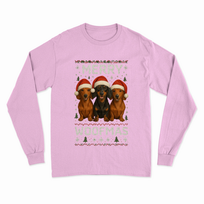 Merry Woofmas Sweatshirt – Dackel Weihnachtsmotiv-Sweatshirt-True Insights