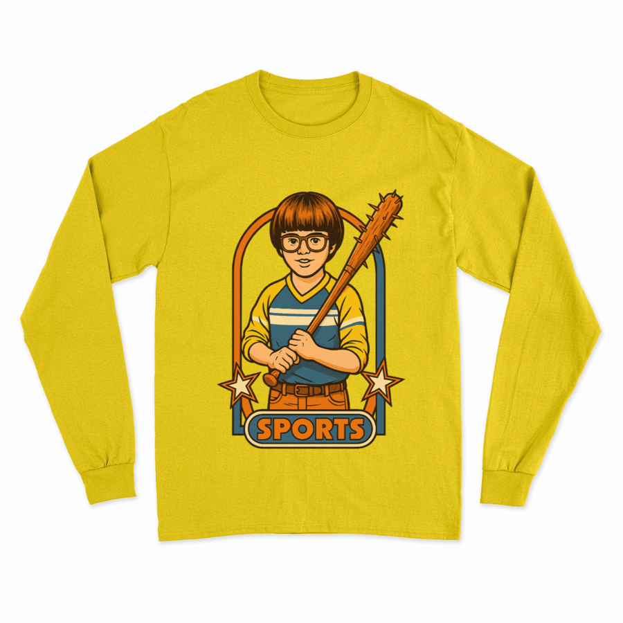 Retro Sports Satire Sweatshirt – Harmloser Look, klare Haltung-True Insights