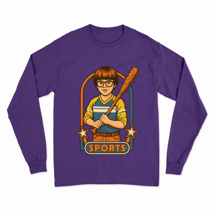 Retro Sports Satire Sweatshirt – Harmloser Look, klare Haltung-True Insights