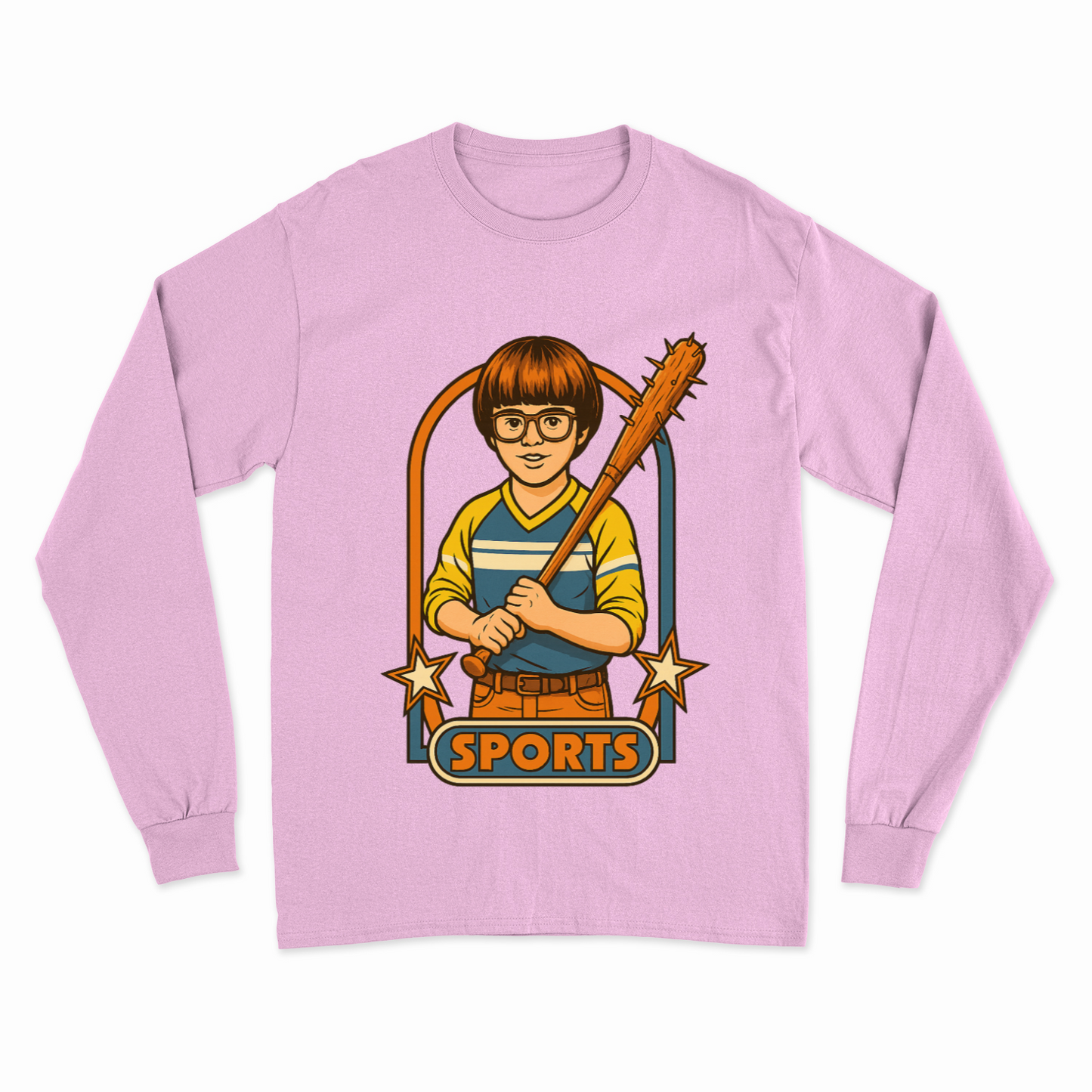 Retro Sports Satire Sweatshirt – Harmloser Look, klare Haltung