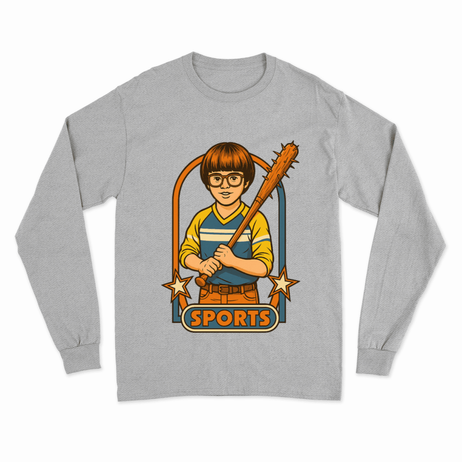 Retro Sports Satire Sweatshirt – Harmloser Look, klare Haltung-True Insights