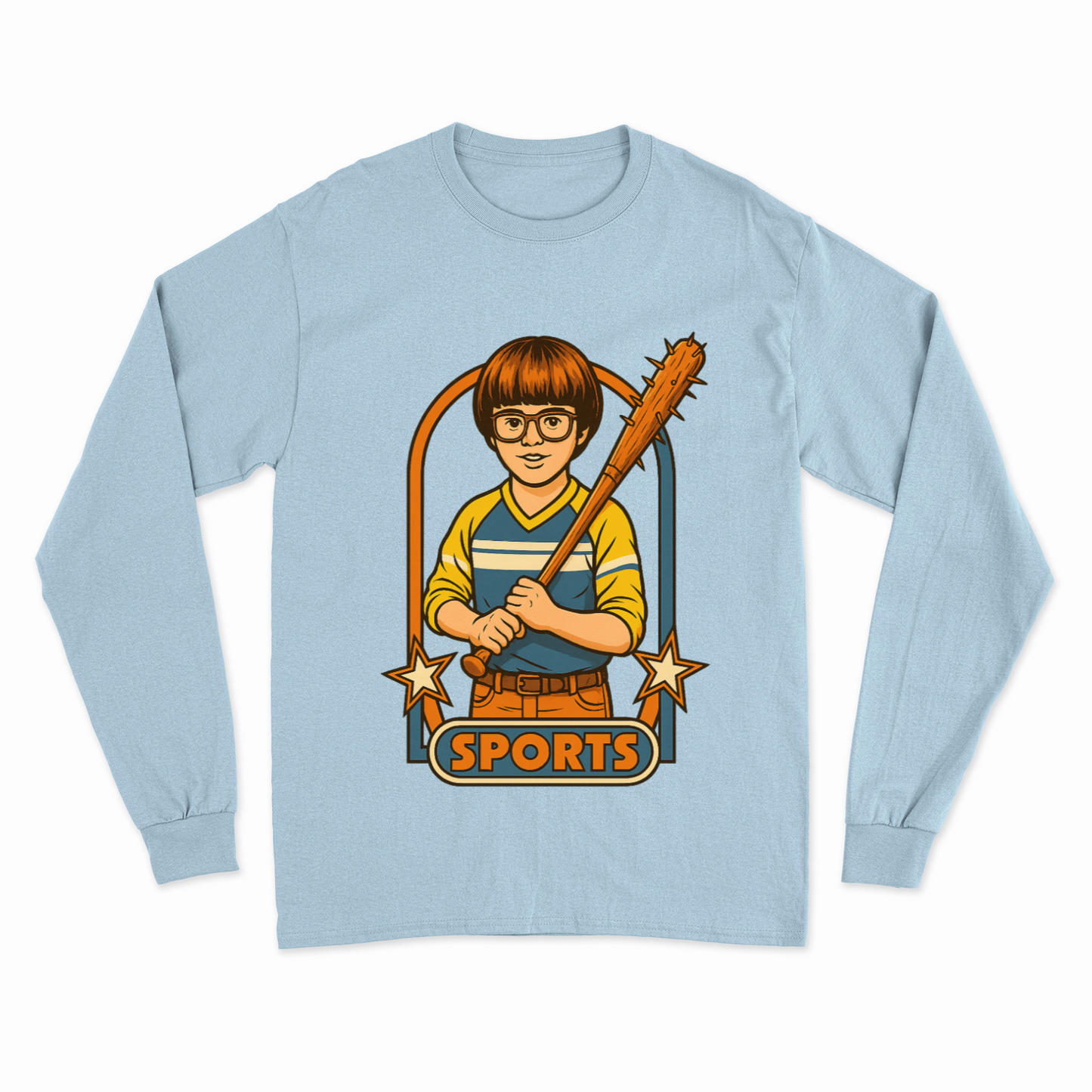 Retro Sports Satire Sweatshirt – Harmloser Look, klare Haltung