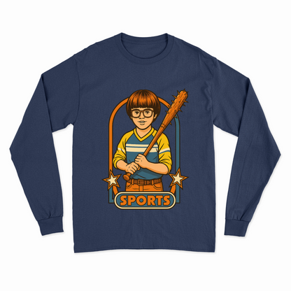 Retro Sports Satire Sweatshirt – Harmloser Look, klare Haltung