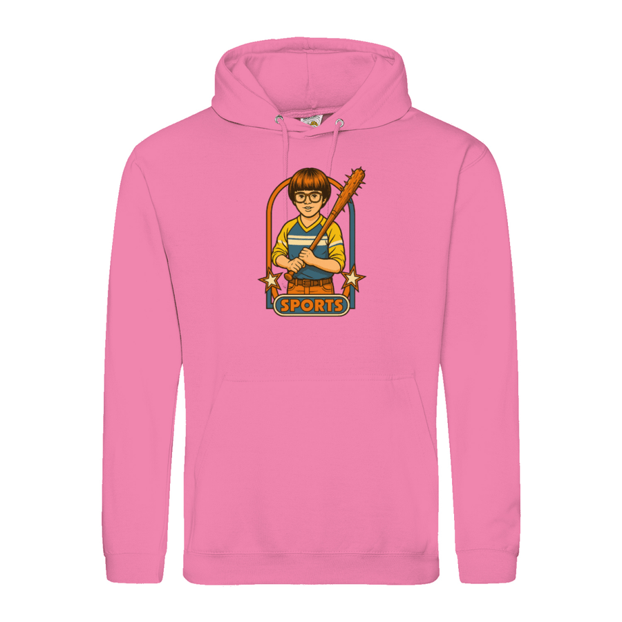 Retro Sports Satire Hoodie-True Insights