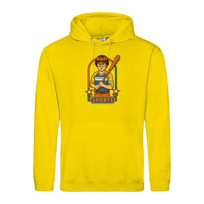 Retro Sports Satire Hoodie