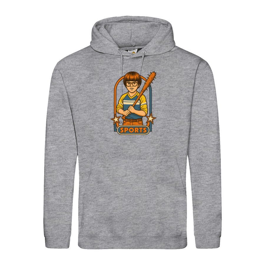Retro Sports Satire Hoodie-True Insights
