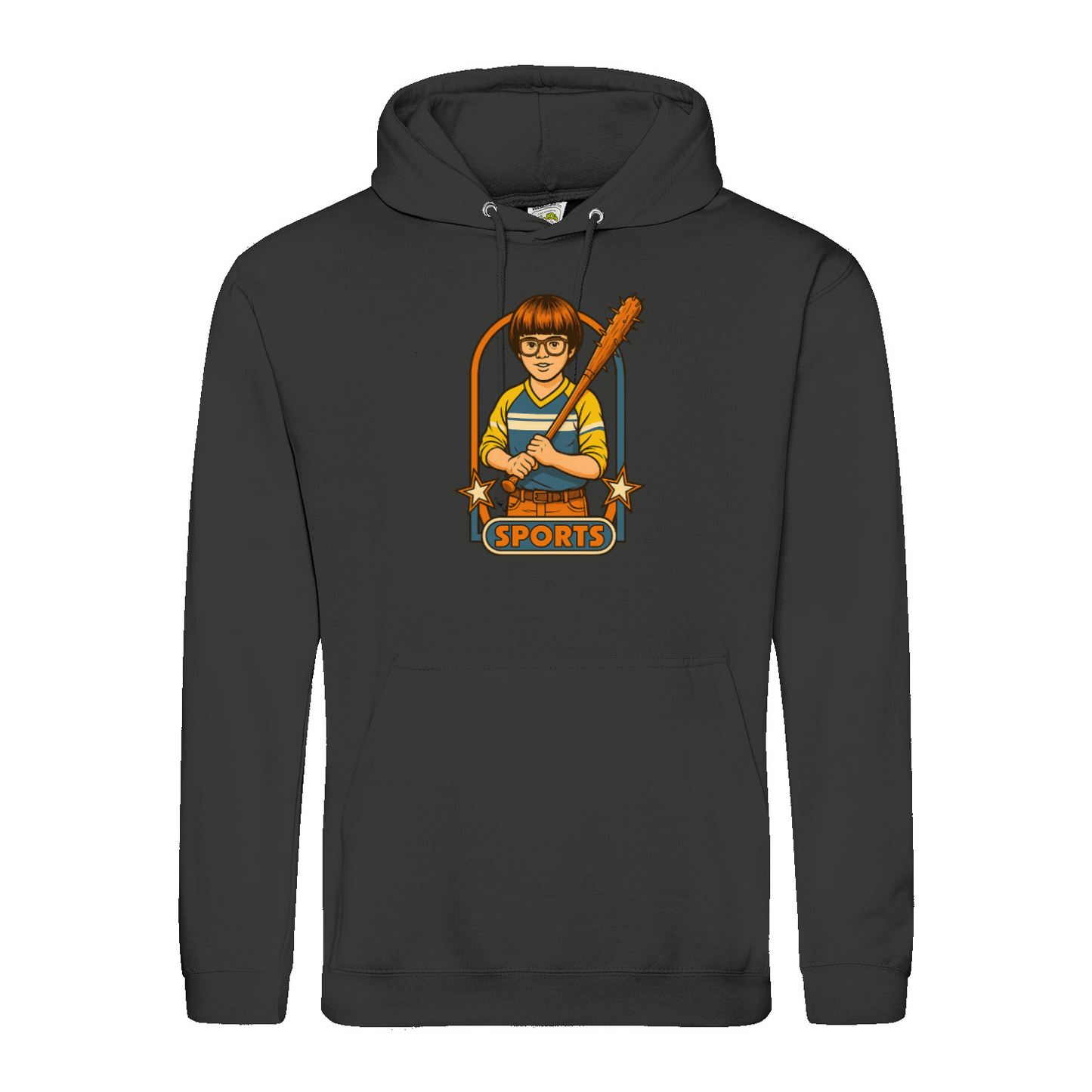 Retro Sports Satire Hoodie