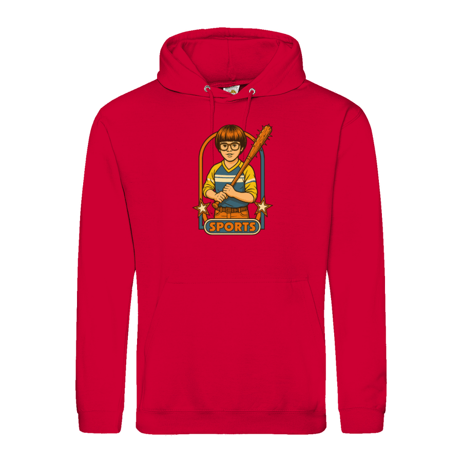 Retro Sports Satire Hoodie-True Insights