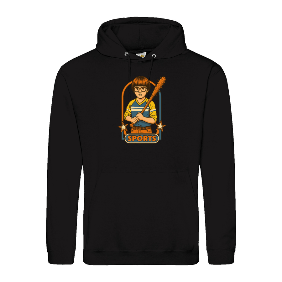 Retro Sports Satire Hoodie-True Insights