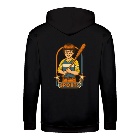 Retro Sports Satire ZIP Hoodie