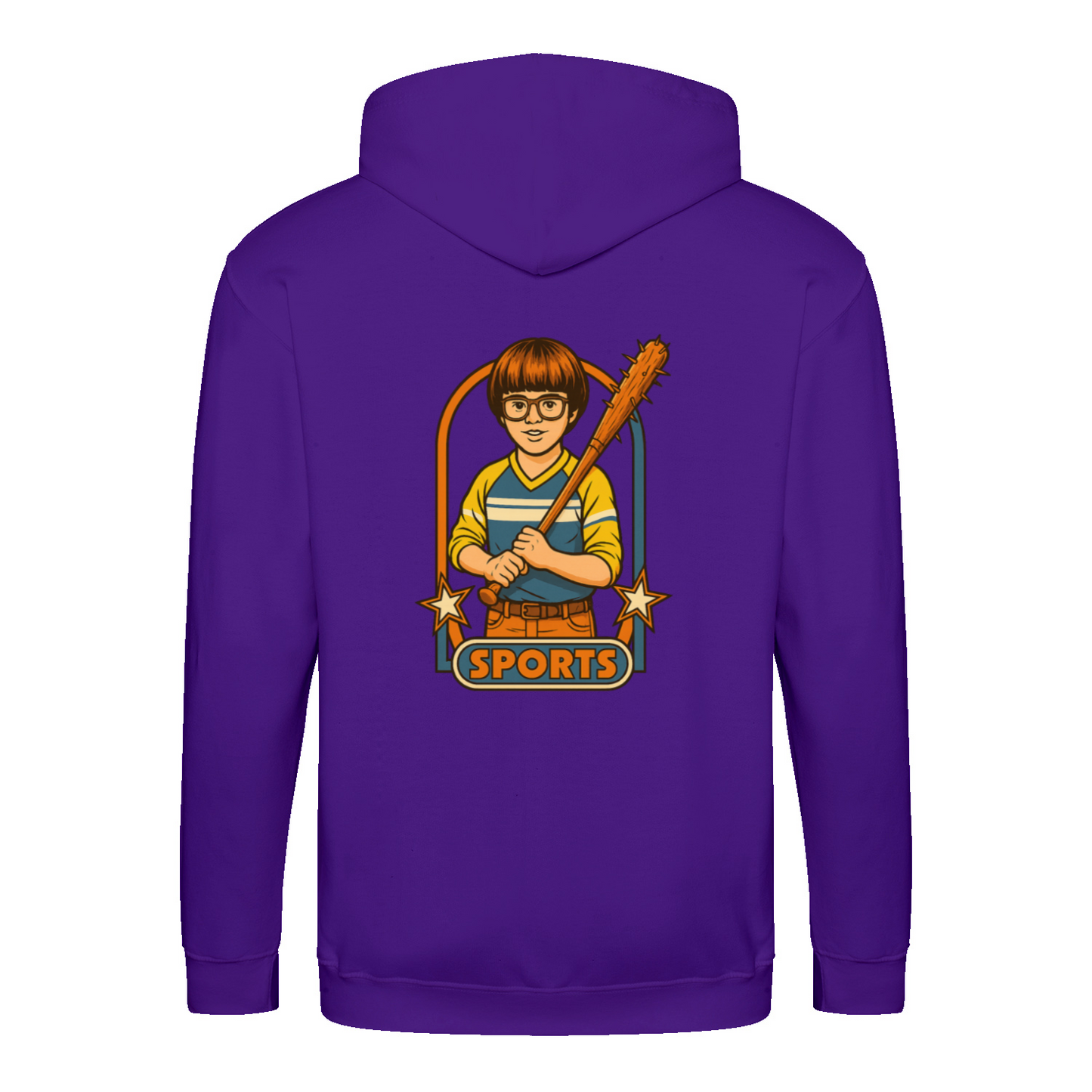 Retro Sports Satire ZIP Hoodie