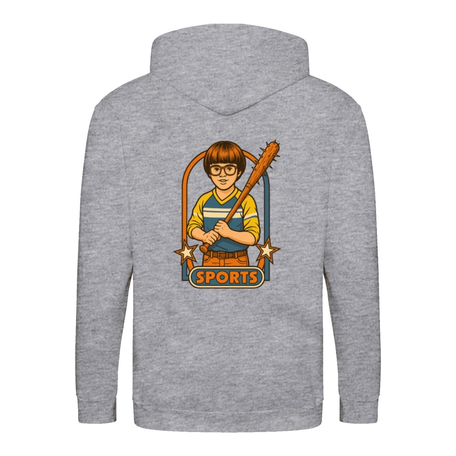 Retro Sports Satire ZIP Hoodie-True Insights