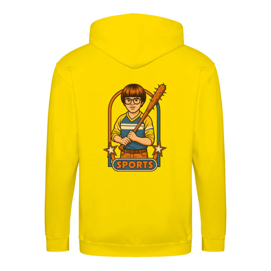 Retro Sports Satire ZIP Hoodie-True Insights