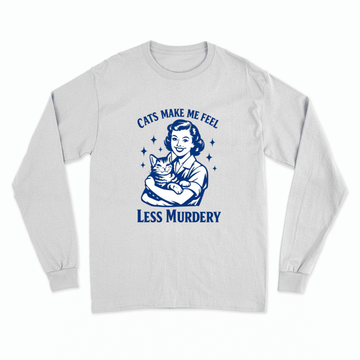 Unisex Sweatshirt – Cats make me feel less murdery-True Insights
