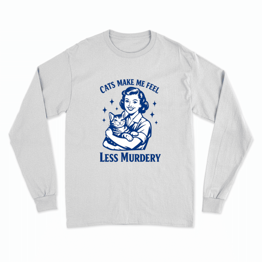 Unisex Sweatshirt – Cats make me feel less murdery-True Insights