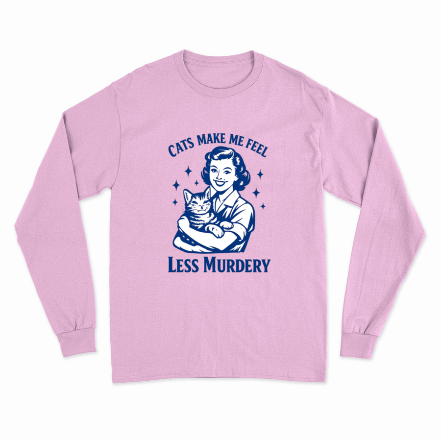 Unisex Sweatshirt – Cats make me feel less murdery-True Insights