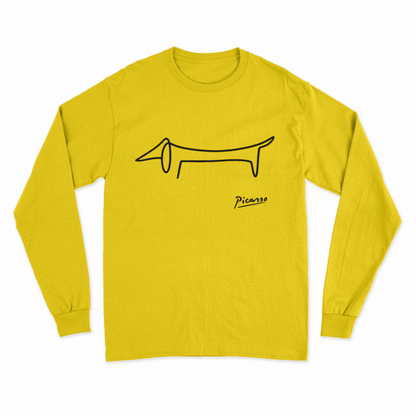 Picasso Dackel Sweatshirt – Minimalistische Hundekunst im Line-Art Stil