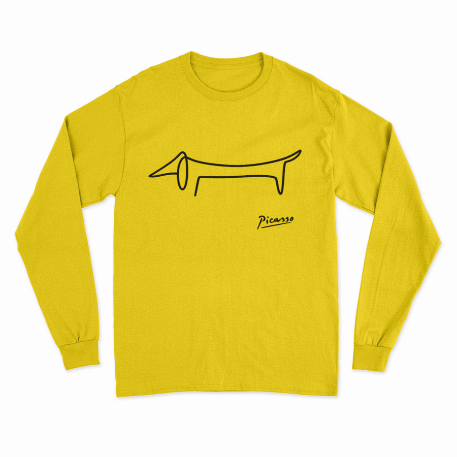 Sweat Teckel Picasso – Art canine minimaliste style Line-Art