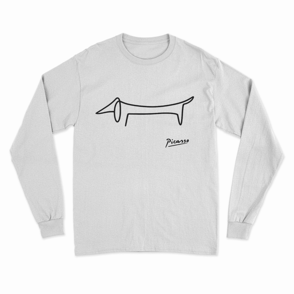 Sweat Teckel Picasso – Art canine minimaliste style Line-Art