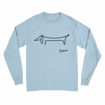 Picasso Dackel Sweatshirt – Minimalistische Hundekunst im Line-Art Stil