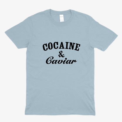 COCAINE & CAVIAR T-Shirt – Provokanter Luxus mit schwarzem Humor