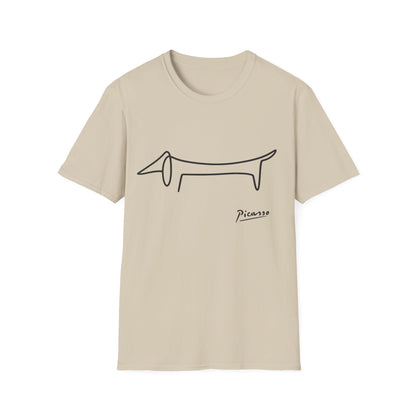 Picasso Dackel T-Shirt – Minimalistische Hundelinie mit Kultfaktor – Lustiges | True Insights – Bild 11