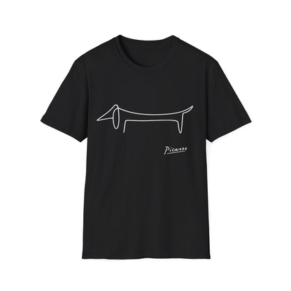 Picasso Dackel T-Shirt – Minimalistische Hundelinie mit Kultfaktor – Lustiges | True Insights – Bild 14