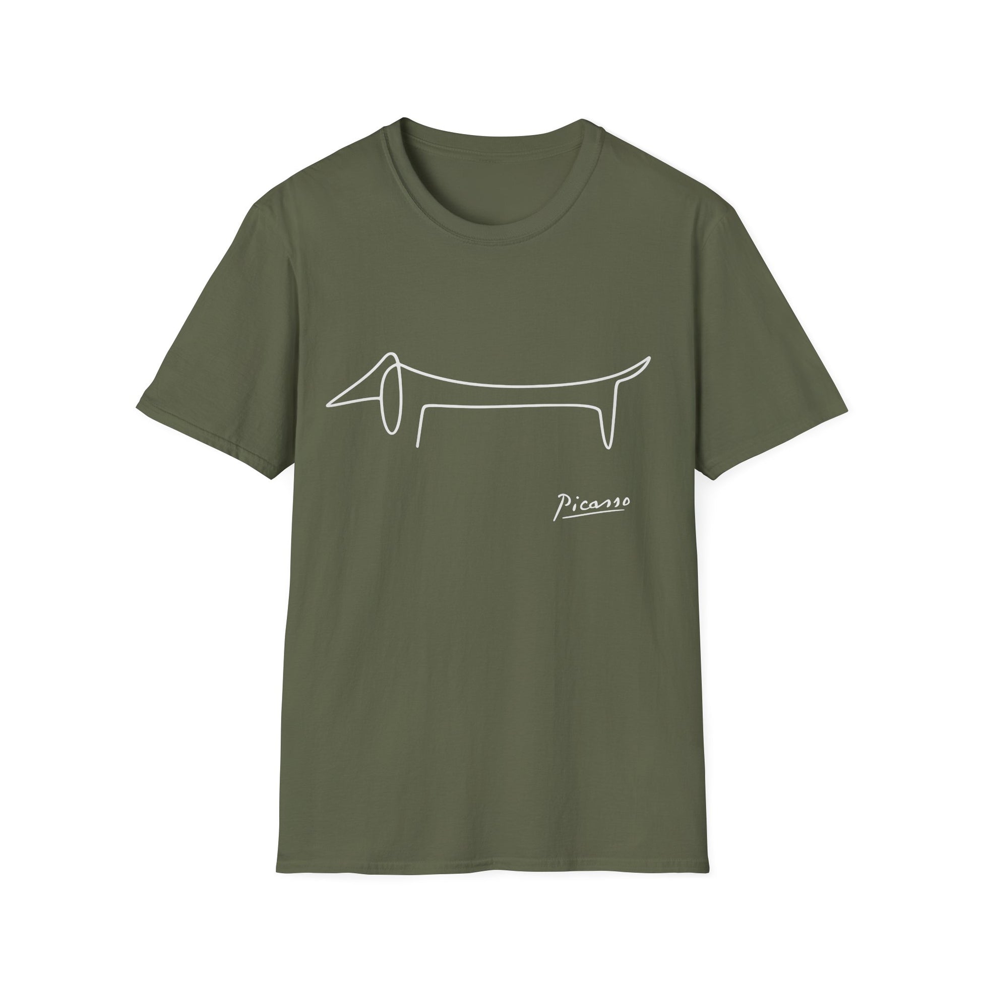 Picasso Dackel T-Shirt – Minimalistische Hundelinie mit Kultfaktor – Lustiges | True Insights – Bild 29