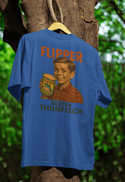 Flipper Thunfisch Retro Shirt – Satirisches Vintage Design | True Insights-T-Shirt-True Insights