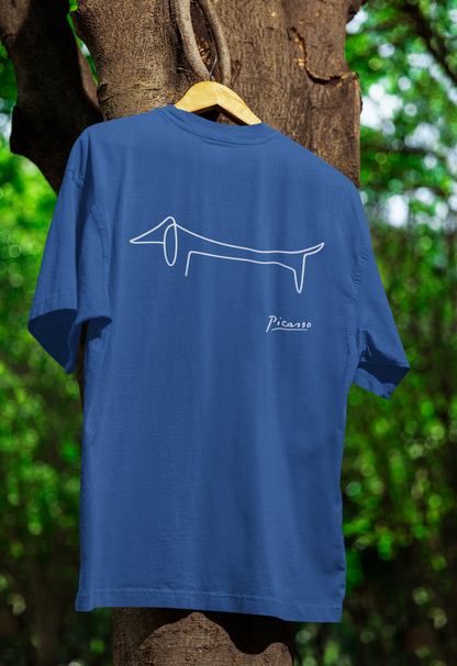 Picasso Dackel T-Shirt – Minimalistische Hundelinie mit Kultfaktor-True Insights