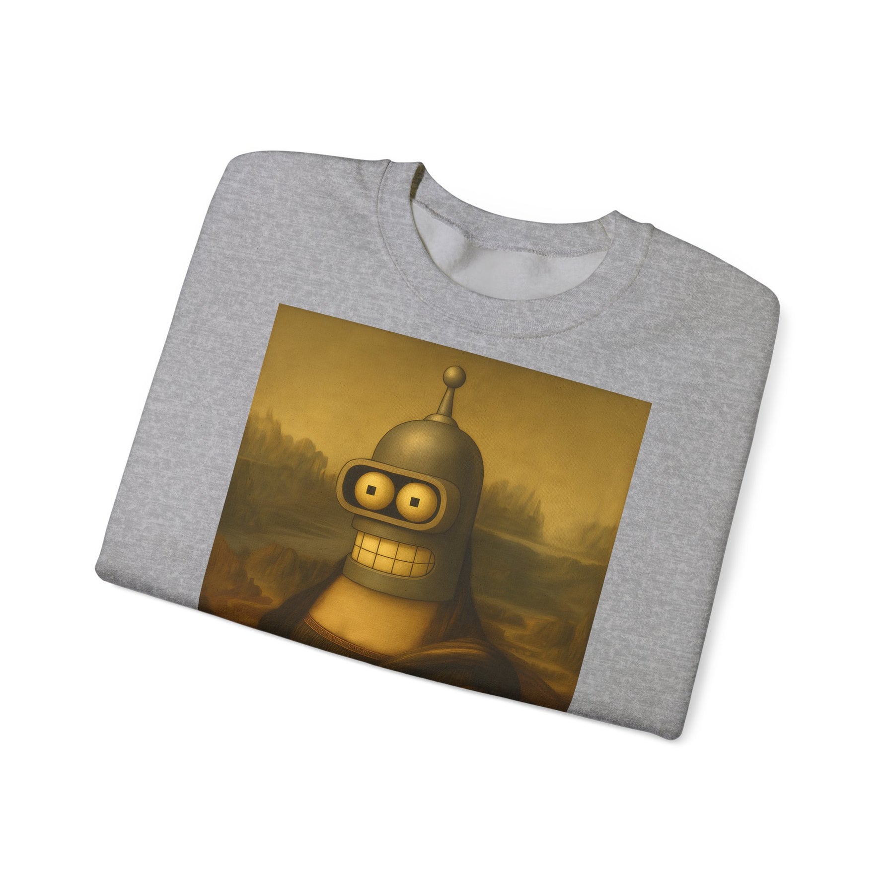 Vintage Motiv – Mona Bender Sweatshirt – Lustiges Nerd Pullover-Motiv mit Mona Lisa & Bender | True Insights Design mit Humor