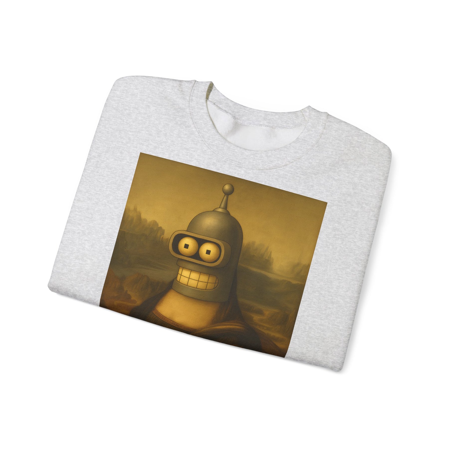 Vintage Motiv – Mona Bender Sweatshirt – Lustiges Nerd Pullover-Motiv mit Mona Lisa & Bender | True Insights Design mit Humor