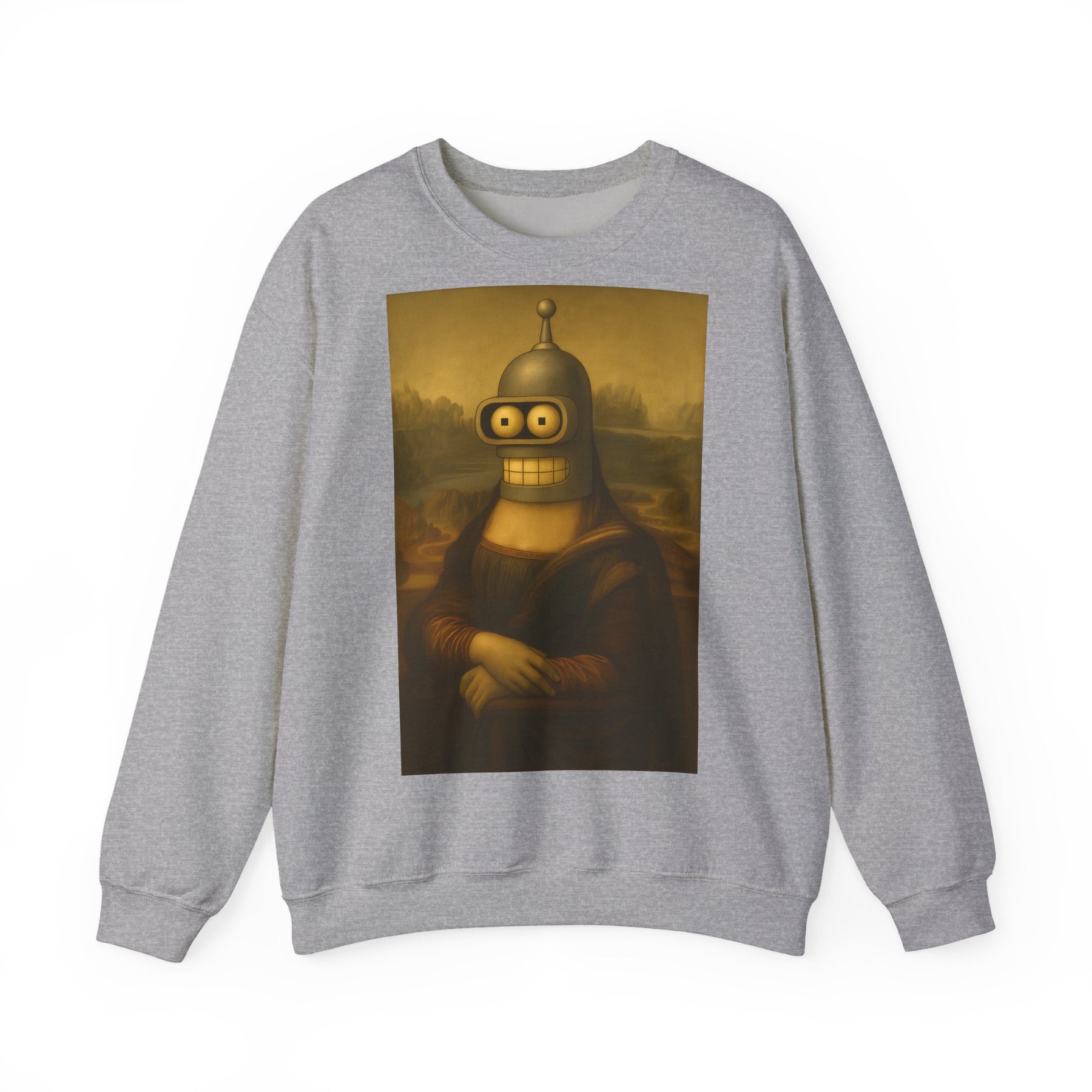 Vintage Motiv – Mona Bender Sweatshirt – Lustiges Nerd Pullover-Motiv mit Mona Lisa & Bender | True Insights Design mit Humor