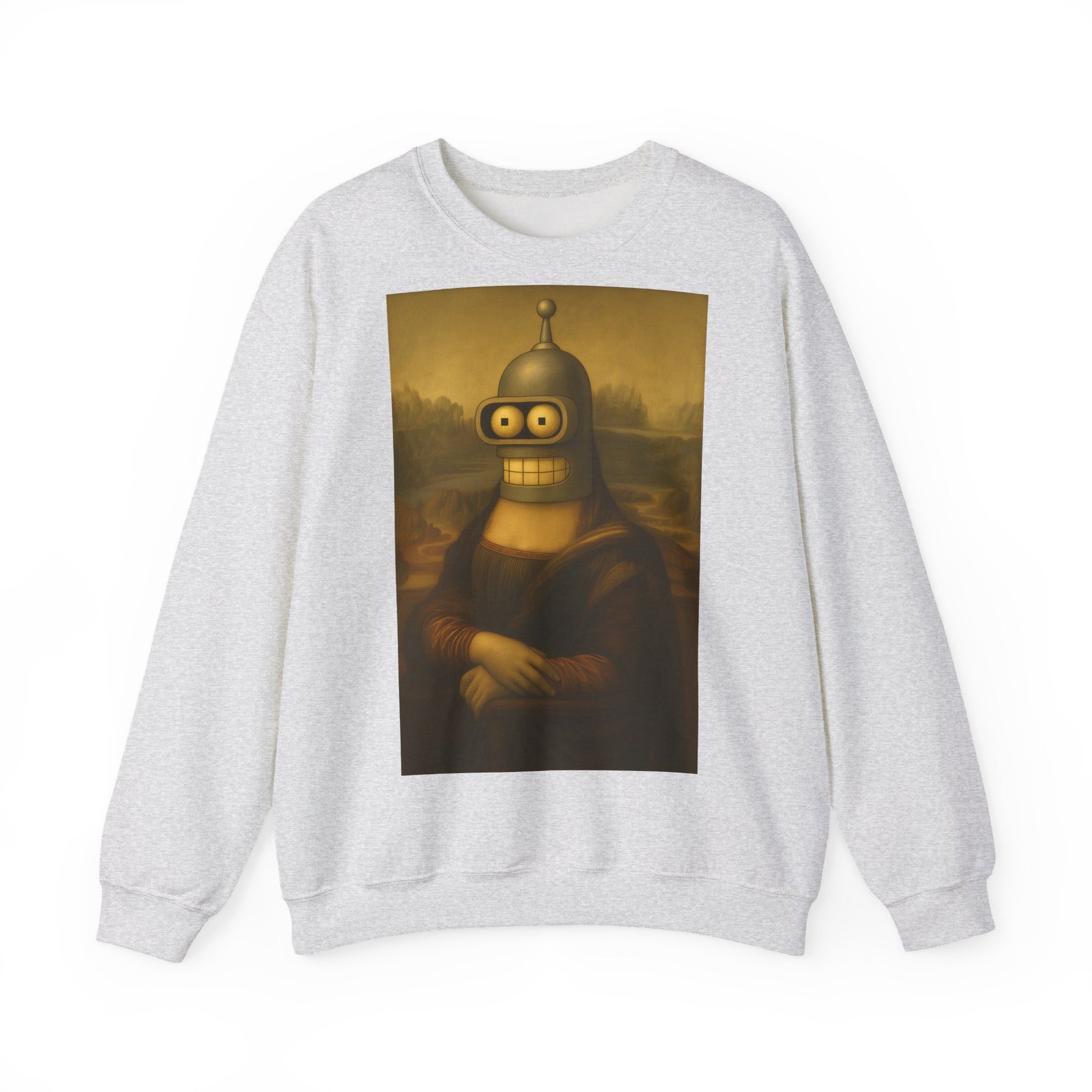 Vintage Motiv – Mona Bender Sweatshirt – Lustiges Nerd Pullover-Motiv mit Mona Lisa & Bender | True Insights Design mit Humor