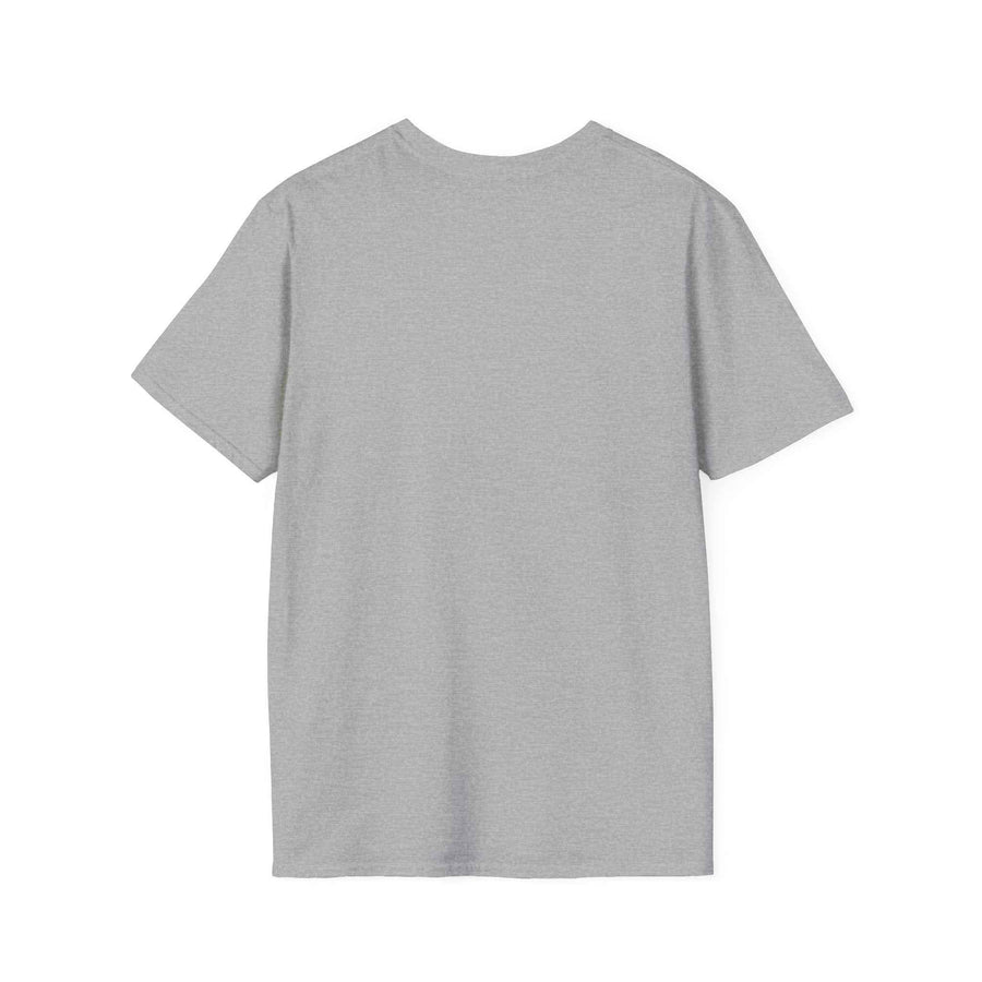 Das anthrazitfarbene Shirt zeigt die Renaissance-Mona Lisa mit Benders Roboterkopf in Frontansicht, von True Insights.
