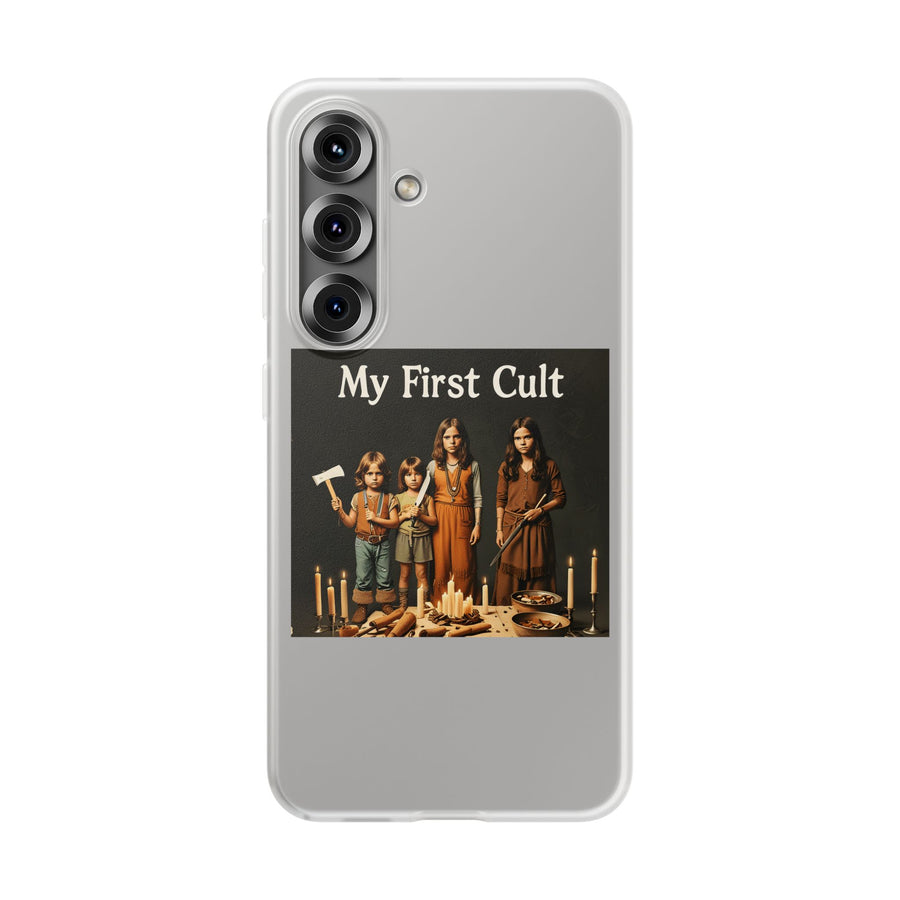 My First Cult – Dark-Aesthetic Handyhülle mit satirischem Kinderkult-Motiv-Phone Case-True Insights