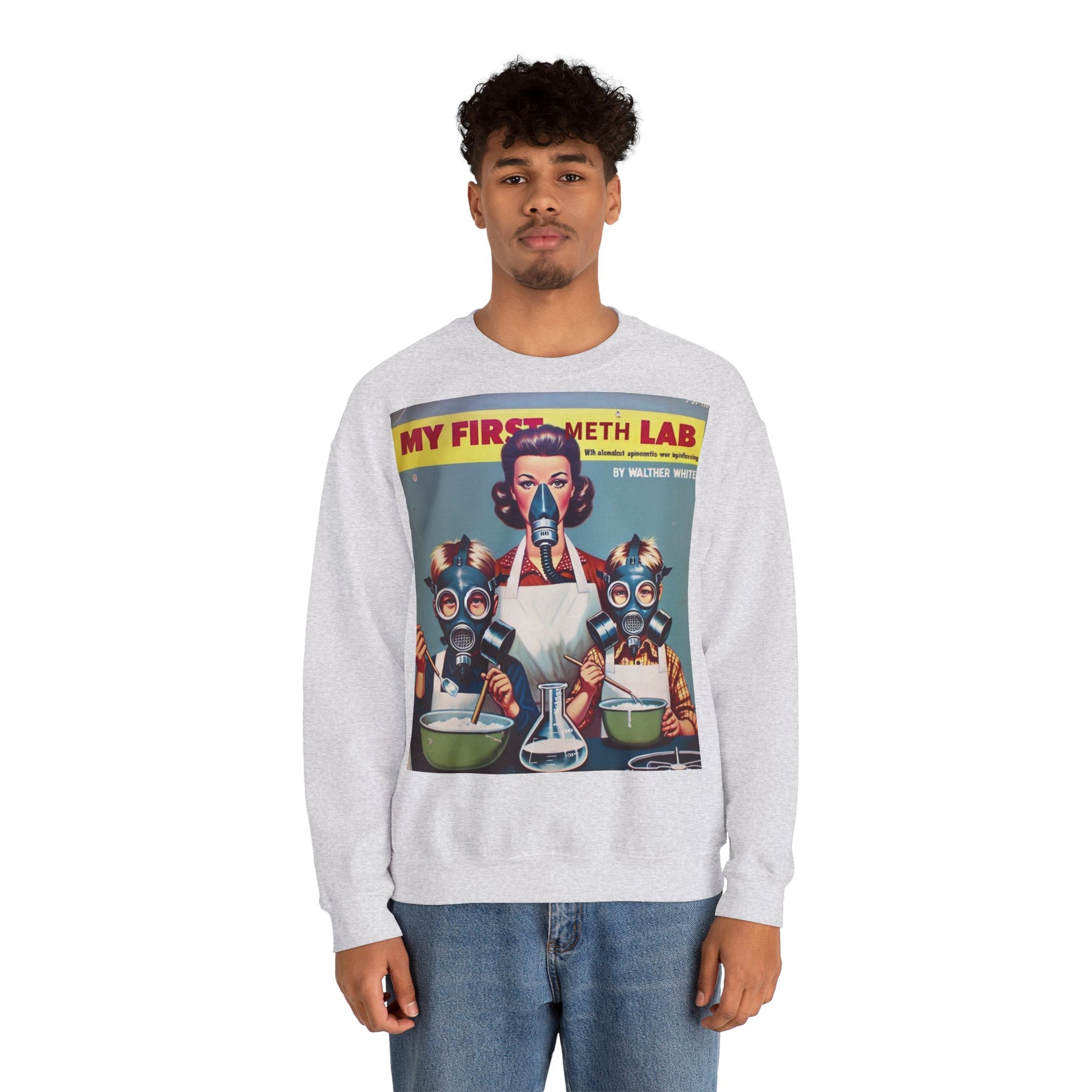 Sweatshirt – My First Meth Lab Sweatshirt | Lustiger Retro Pullover mit Satire-Print | Geschenk für Breaking Bad Fans & Dark Humor Lover | True Insights Design mit Humor