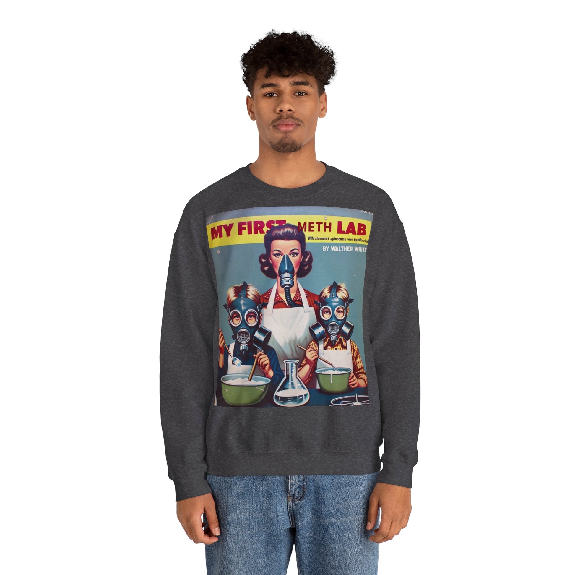 Sweatshirt – My First Meth Lab Sweatshirt | Lustiger Retro Pullover mit Satire-Print | Geschenk für Breaking Bad Fans & Dark Humor Lover | True Insights Design mit Humor