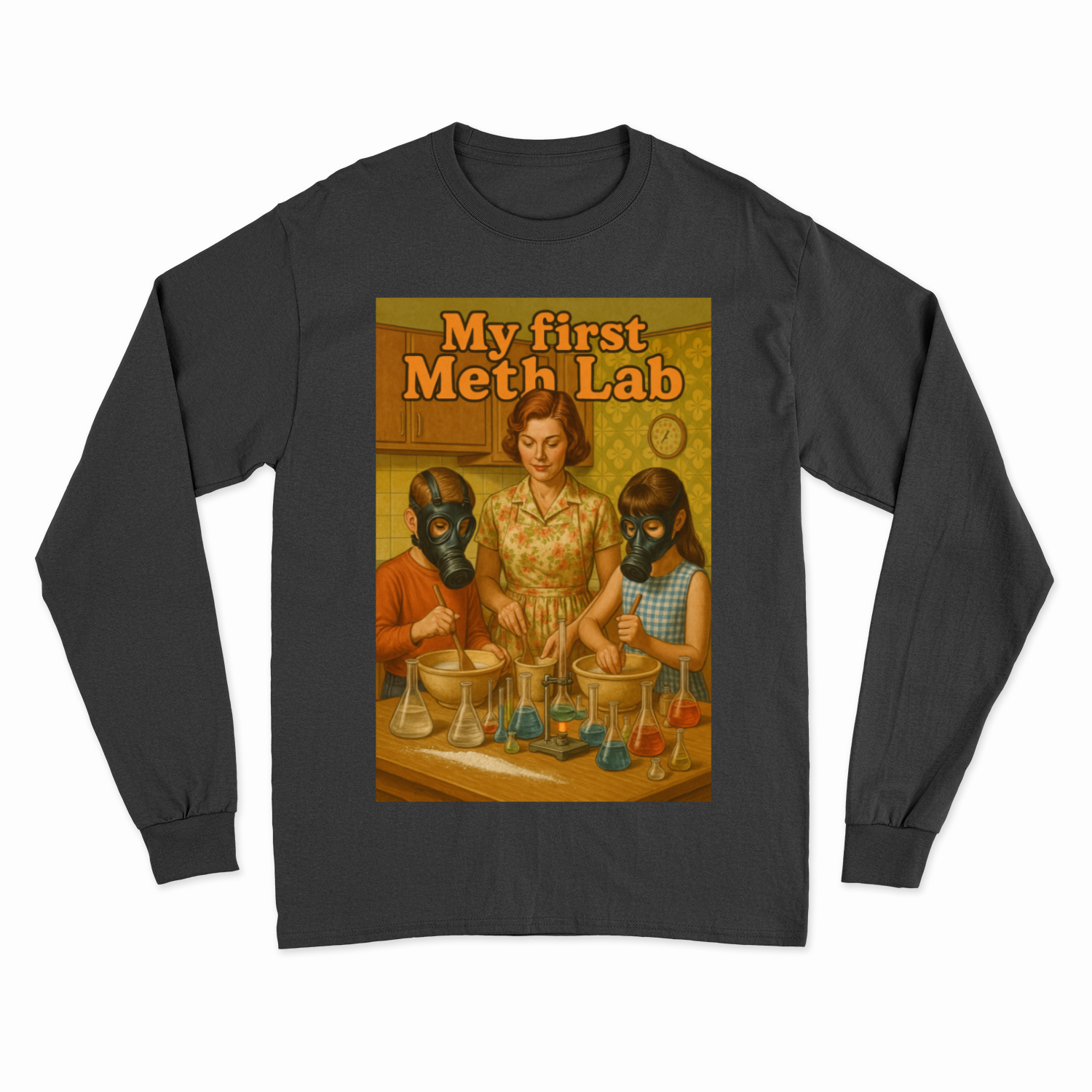 My First Science Lab Sweatshirt – Retro-Illustration & satirischer Wissenschafts-Humor-Sweatshirt-True Insights