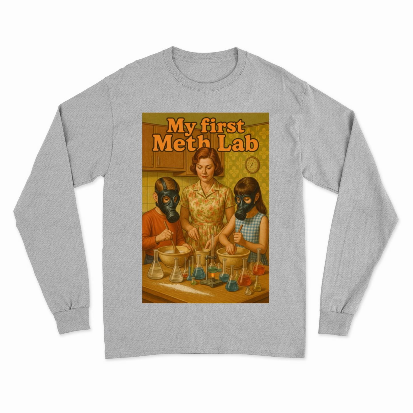My First Science Lab Sweatshirt – Retro-Illustration & satirischer Wissenschafts-Humor-Sweatshirt-True Insights