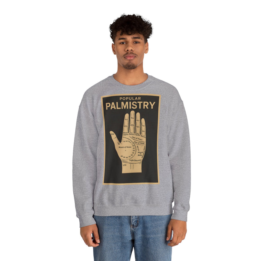 Sweat-shirt chiromancie – Motif chiromancie rétro | Mysticisme et ironie