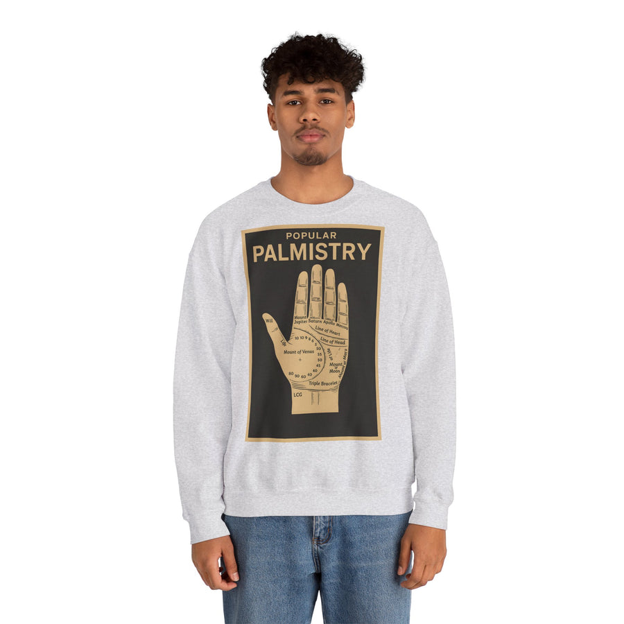 Sweat-shirt chiromancie – Motif chiromancie rétro | Mysticisme et ironie