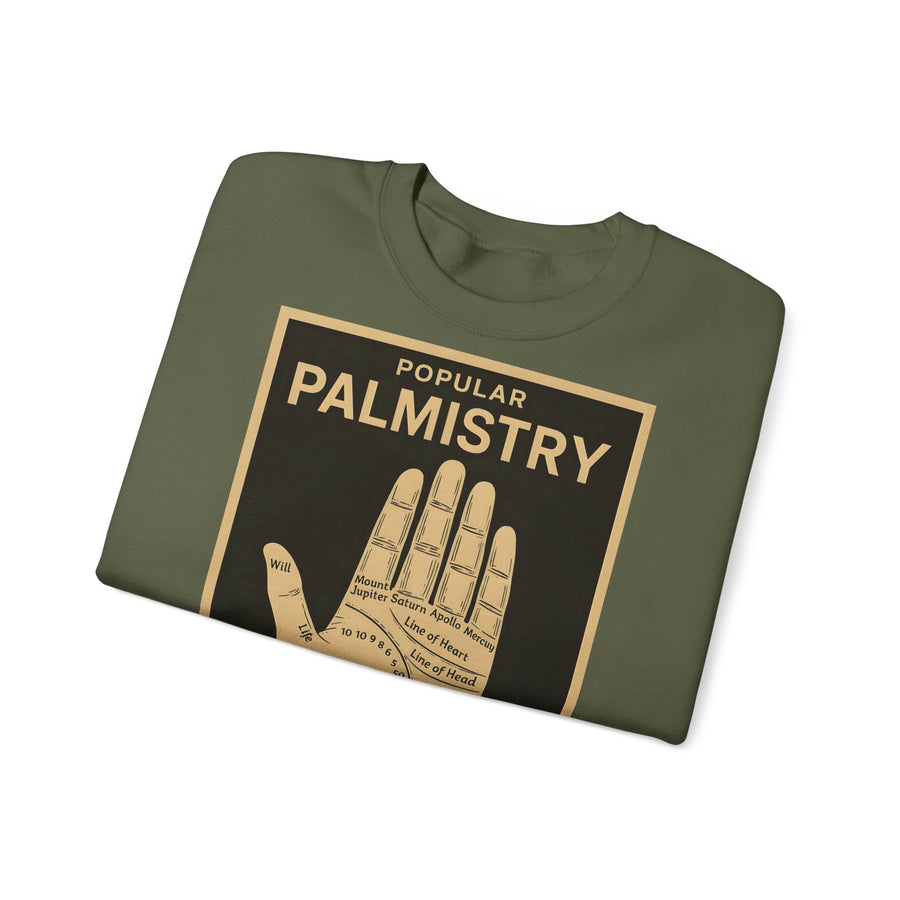 Sweat-shirt chiromancie – Motif chiromancie rétro | Mysticisme et ironie