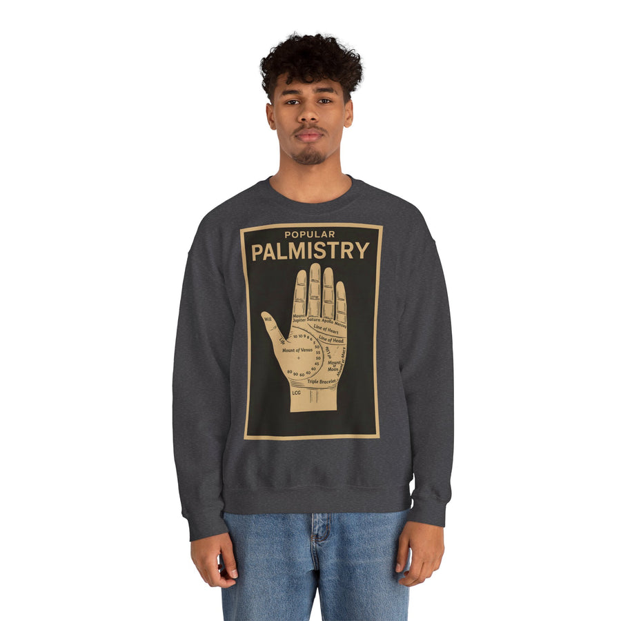 Sweat-shirt chiromancie – Motif chiromancie rétro | Mysticisme et ironie