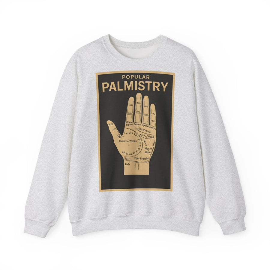 Sweat-shirt chiromancie – Motif chiromancie rétro | Mysticisme et ironie