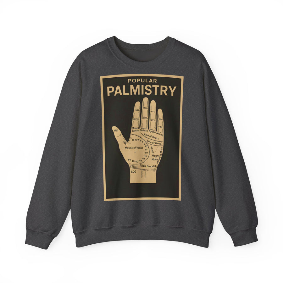 Sweat-shirt chiromancie – Motif chiromancie rétro | Mysticisme et ironie