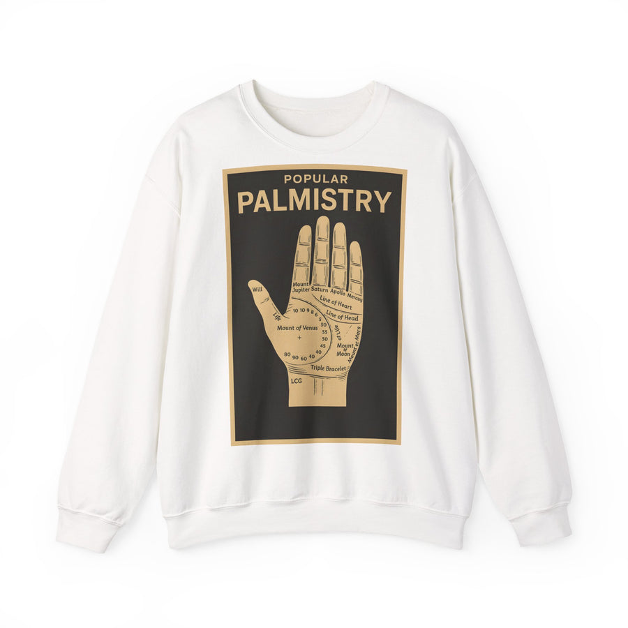 Sweat-shirt chiromancie – Motif chiromancie rétro | Mysticisme et ironie