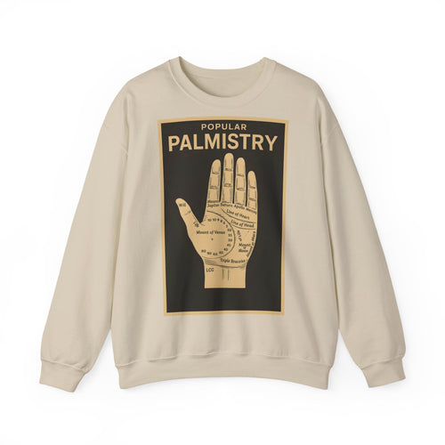 Palmistry Sweatshirt – Retro palmistry design | Mysticism meets irony