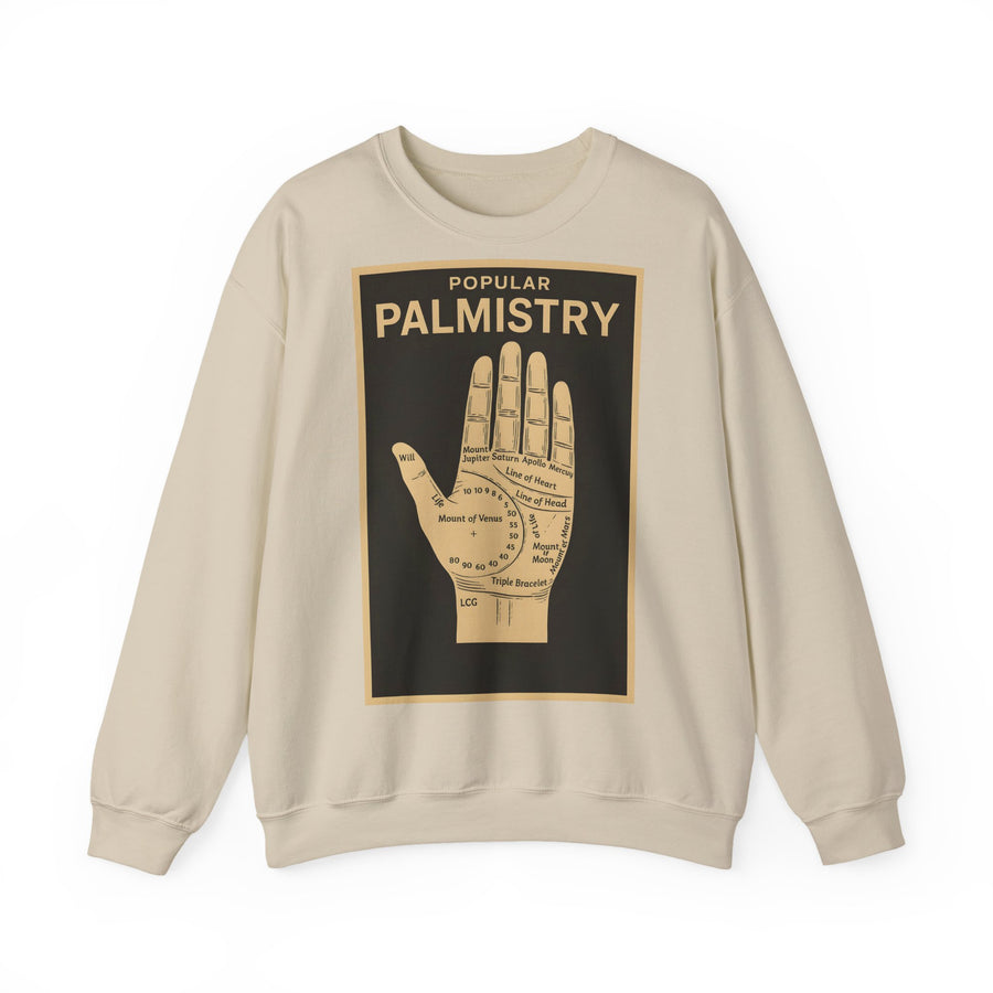 Sweat-shirt chiromancie – Motif chiromancie rétro | Mysticisme et ironie